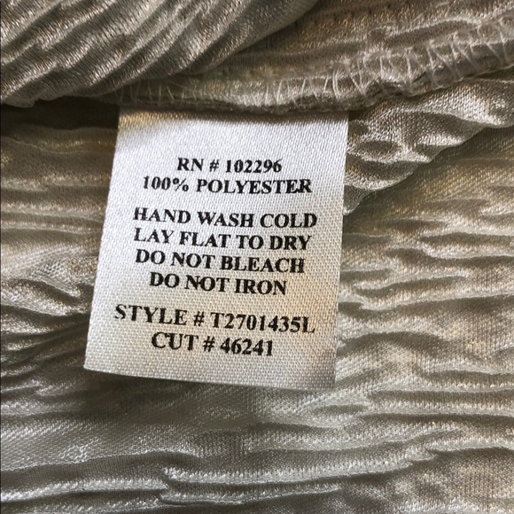 Connected Woman Plus Short Sleeve Silver Metallic Midi Dress Size 22W - Picture 14 of 14